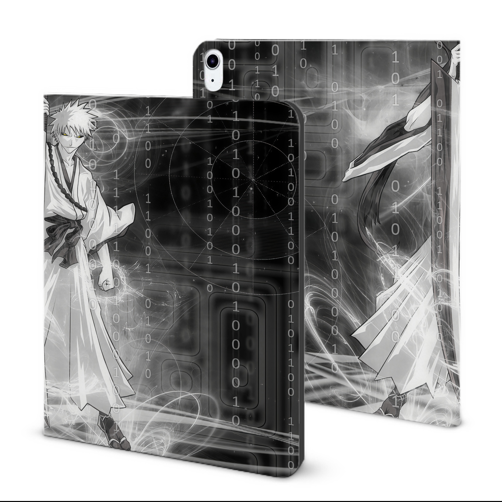（画像用） ブリーチ BLEACH IPad ケース ブック型 PUレザー TPU 耐衝撃 軽量 薄型 ペン収納なし 全面保護 IPad 各モデル対応